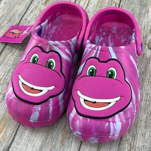 Toddler Barney Dinosaur Clogs Sandals Shoes Size 11-12